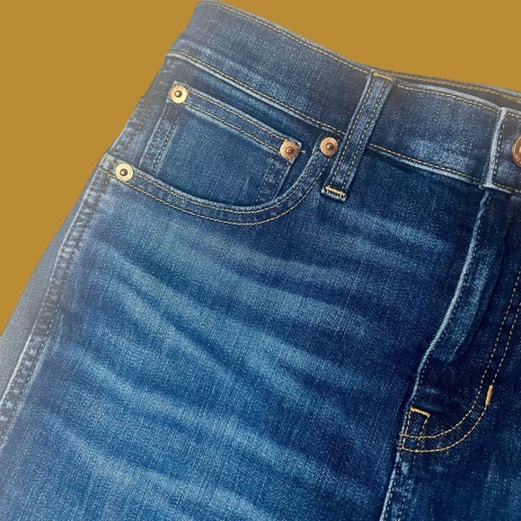 J. Crew ‘9” Vintage Slim Straight Leg Jeans’ in Dark Wash Size 25 Style #BA616 - Picture 6 of 16